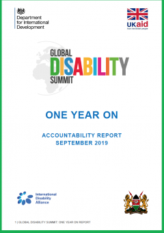 Image for Global Disability Summit: One Year On Accountability Report (September 2019)